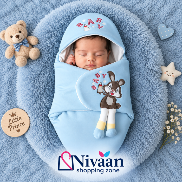 NEW ওরিজিনাল চায়না Baby Blanket (Sky blue)
